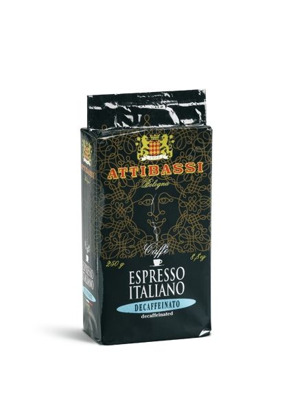 Attibassi - Espresso Italiano Decaffeinato macinato 250g